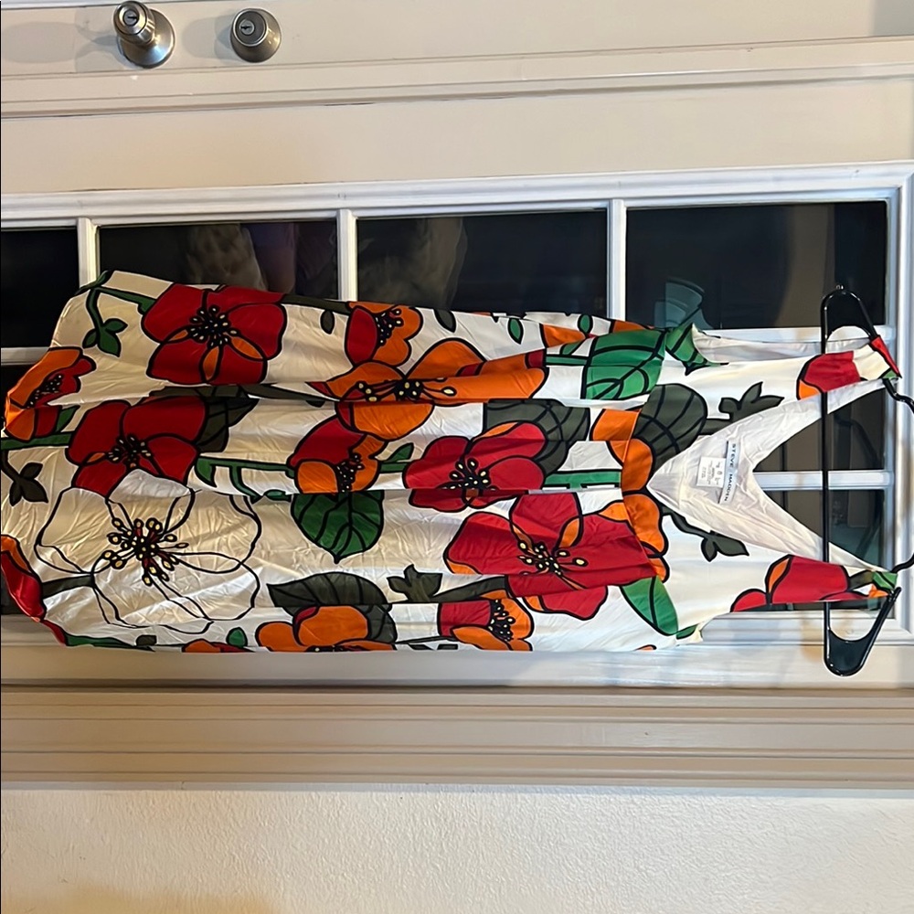 Steve Madden Red and Orange Floral Dress